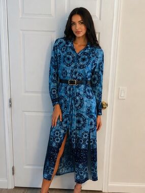 Psychedelic Long Sleeve Dress